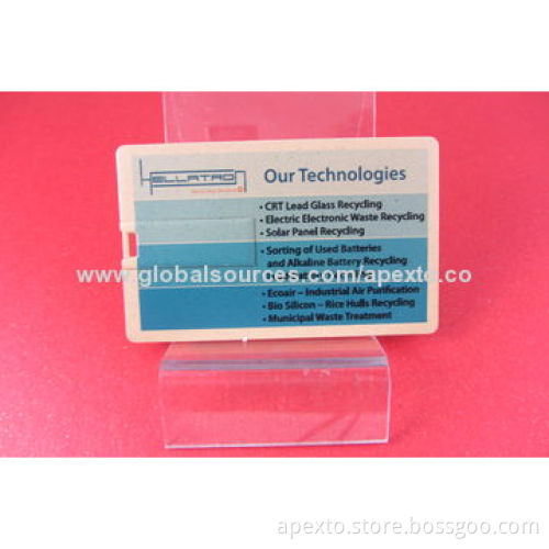 Fashionable Recycled Card USB Flash drives with 16GB Capacity,USB2.0/3.0, OEM and ODM Orders Welcome